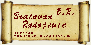 Bratovan Radojević vizit kartica